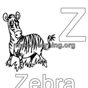 German Alphabets Education Sheet Z | Instant Download